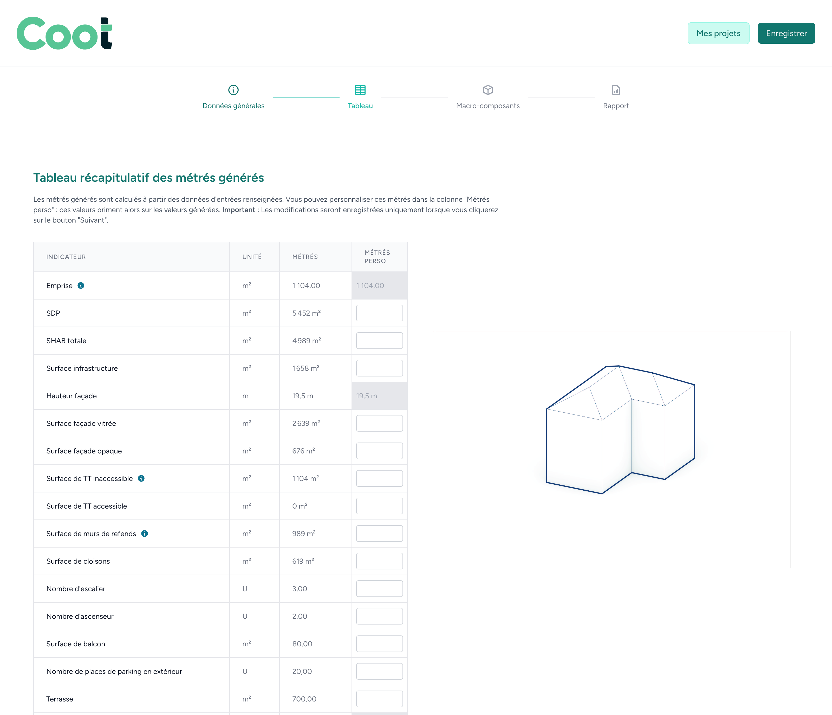Estimation carbone rapide